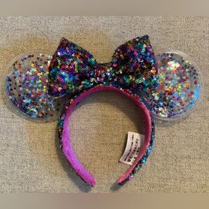 Colorful Sequin Bow Headband with Star Ears